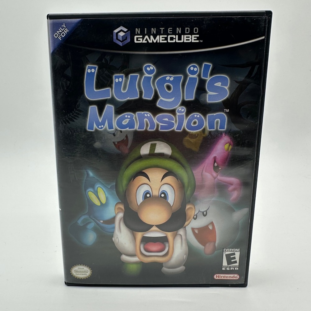 Luigi's Mansion (Nintendo Gamecube, 2001) Black Label Complete w/ Manual Clean